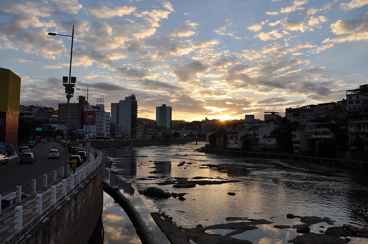 Sunset over the Itapemirim River in Cachoeiro de Itapemirim