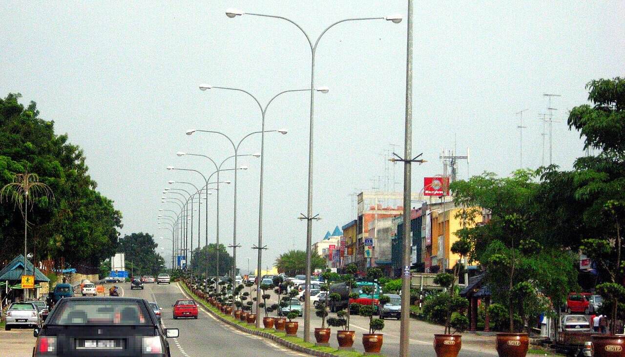 Yong Peng town in Johor