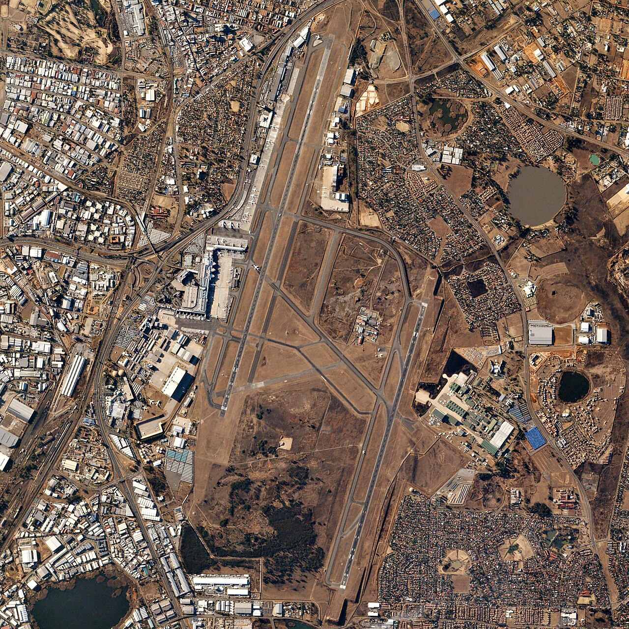 Satellite view of Ekurhuleni, Gauteng