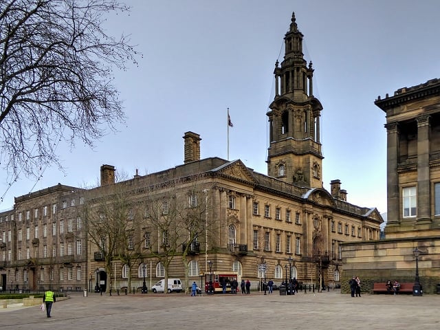 The stone Sessions House court building in Preston