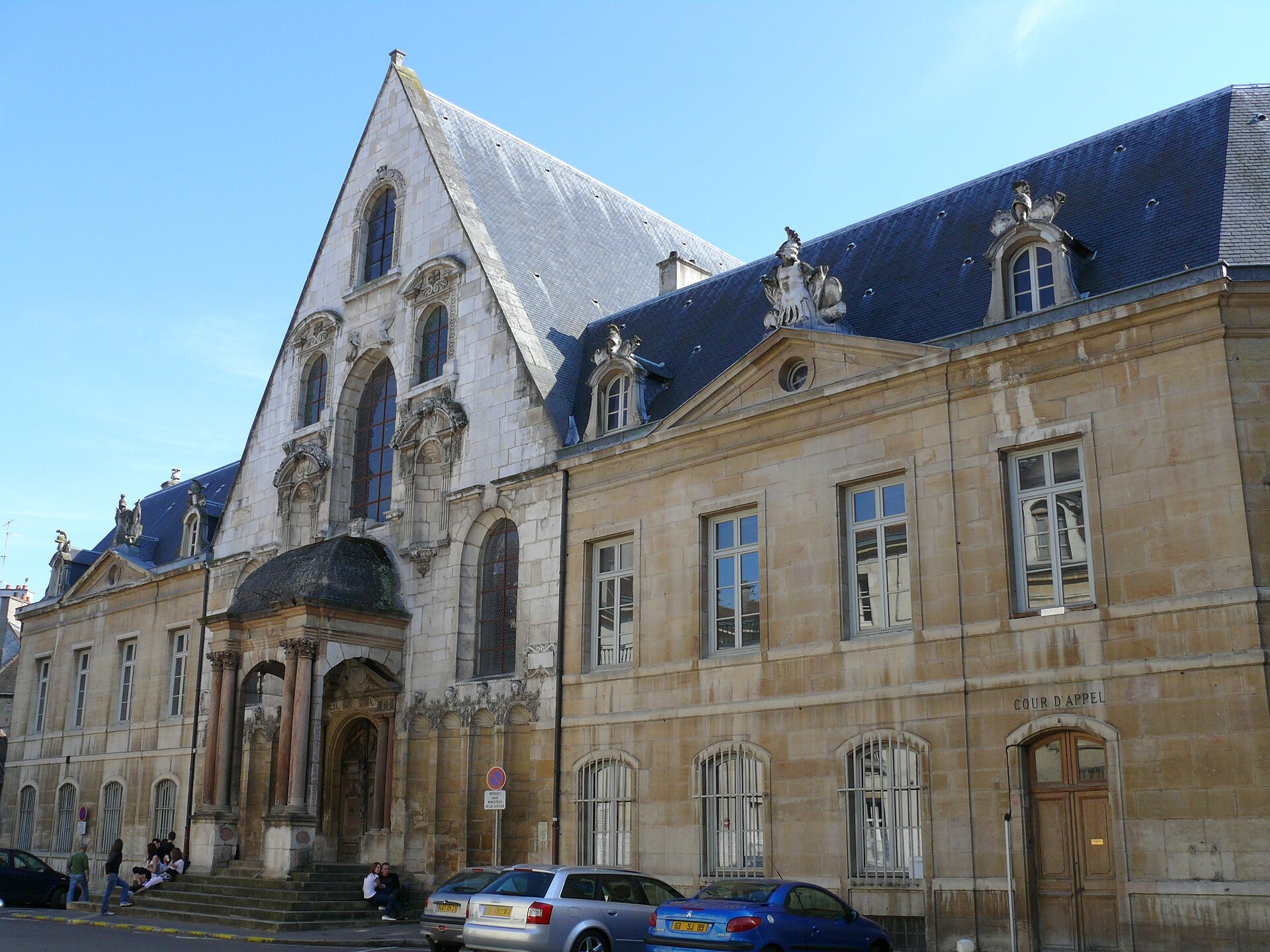 Facade of the Palais de Justice in Dijon