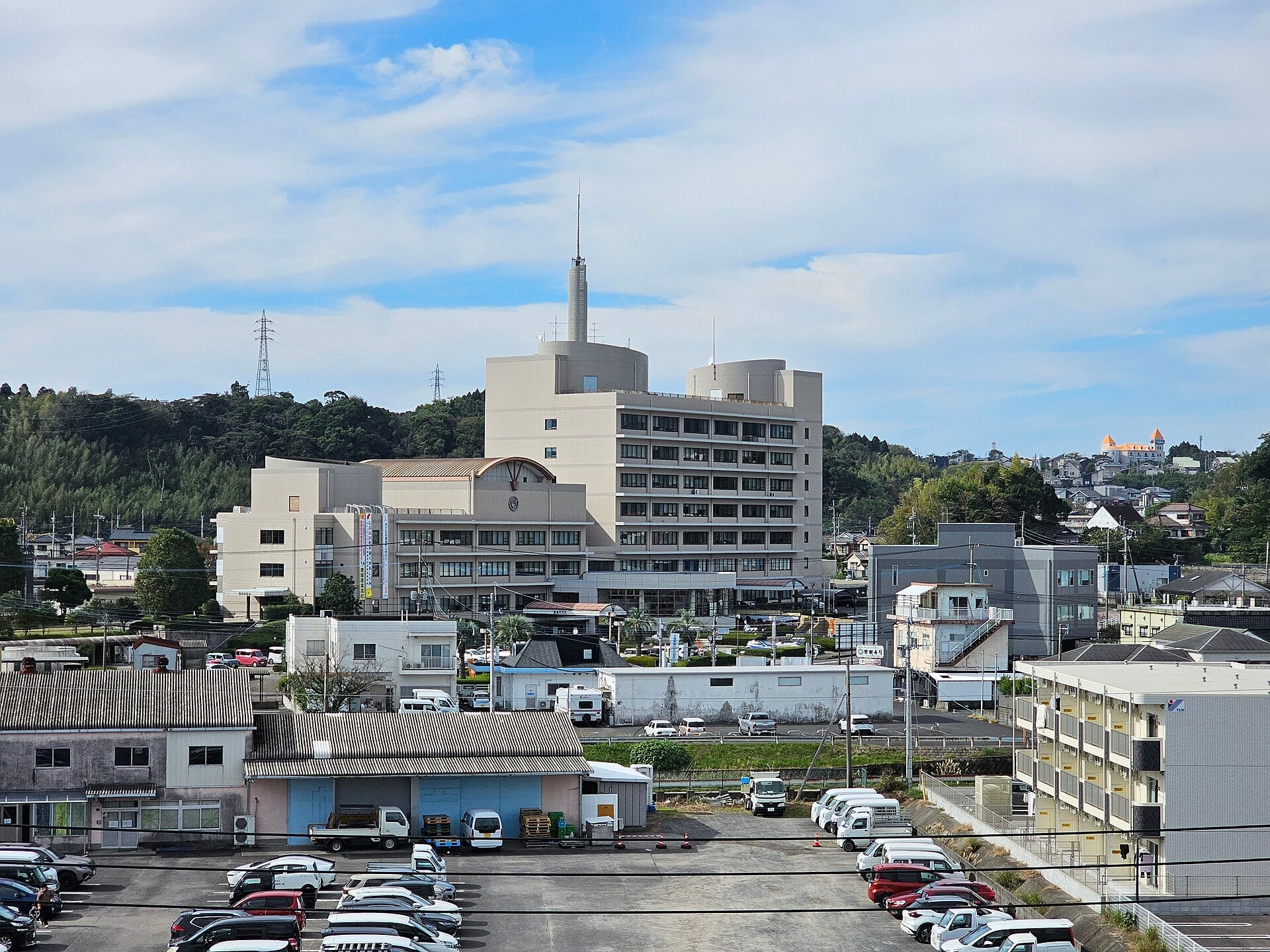 Kanoya City Hall and townscape