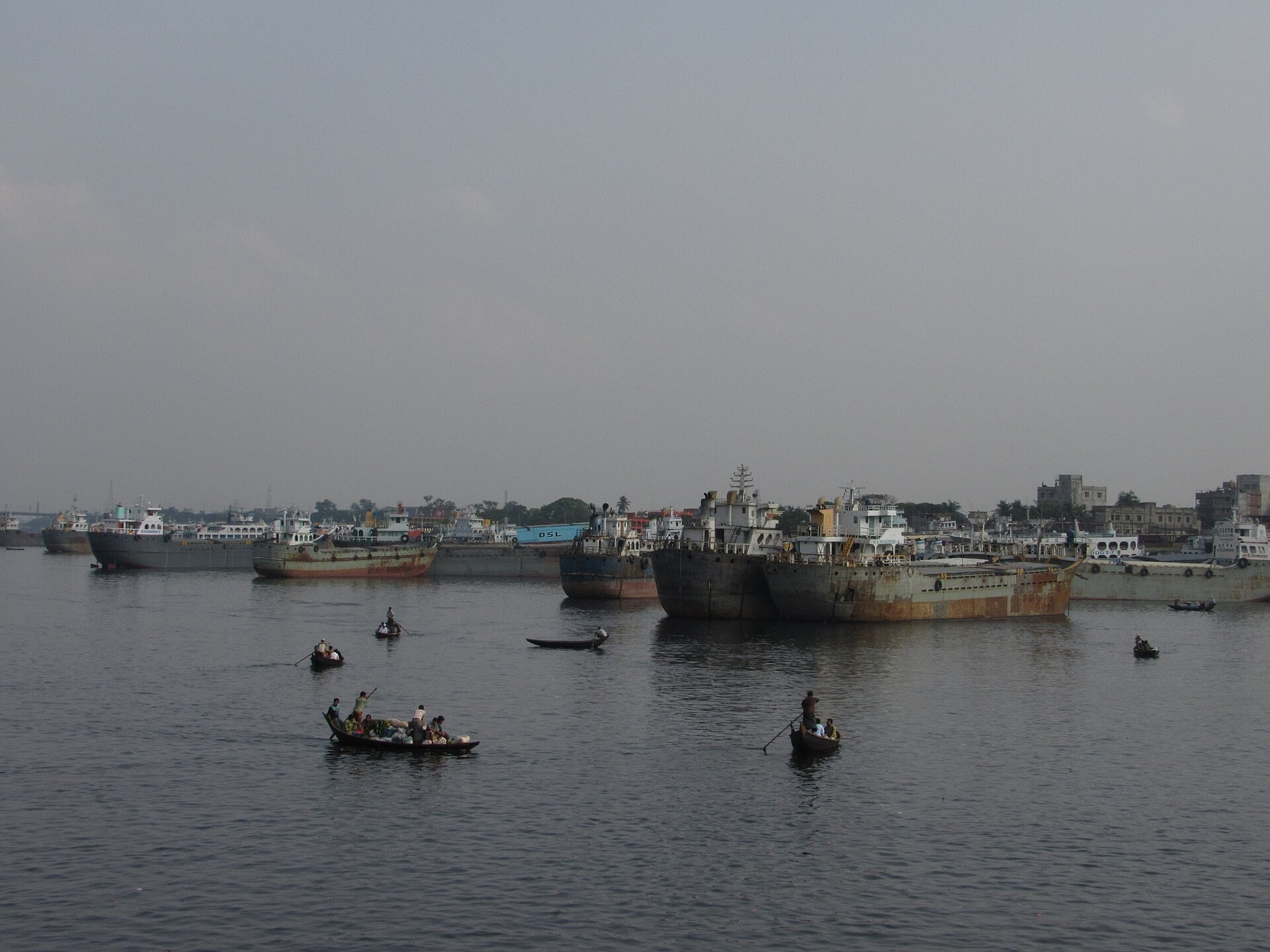 Keraniganj across the Buriganga river