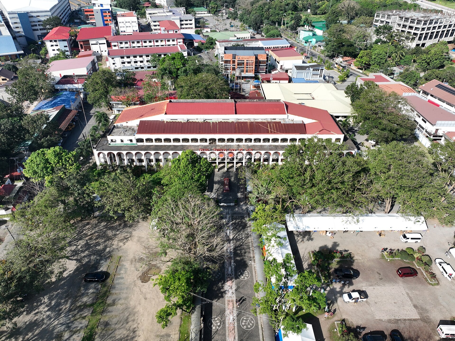 Aerial view of Lipa City Hall